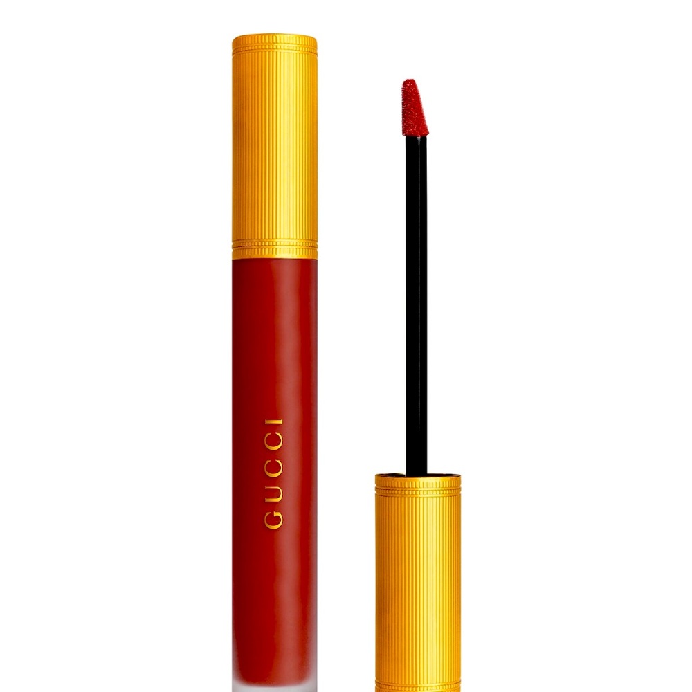 Gucci Liquid Matte Lip Colour in Nellie Cherry 521 🍒